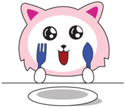 Sweet Pink Cat Second Day sticker #12191222