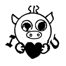 Pig Head 3.II More gizmos for recreation sticker #12191465