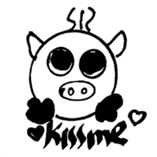 Pig Head 3.II More gizmos for recreation sticker #12191466