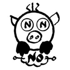 Pig Head 3.II More gizmos for recreation sticker #12191467