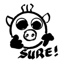 Pig Head 3.II More gizmos for recreation sticker #12191469