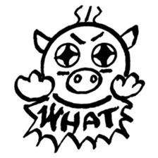 Pig Head 3.II More gizmos for recreation sticker #12191470