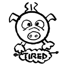 Pig Head 3.II More gizmos for recreation sticker #12191471