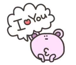 Daily life of lovely bear Tone Fukidasi sticker #12191661