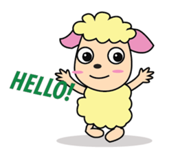 One of us: A Mischievous Golden Sheep sticker #12191702