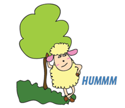 One of us: A Mischievous Golden Sheep sticker #12191703