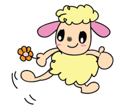 One of us: A Mischievous Golden Sheep sticker #12191705