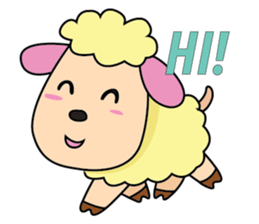 One of us: A Mischievous Golden Sheep sticker #12191706