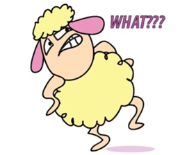 One of us: A Mischievous Golden Sheep sticker #12191712