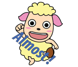 One of us: A Mischievous Golden Sheep sticker #12191715