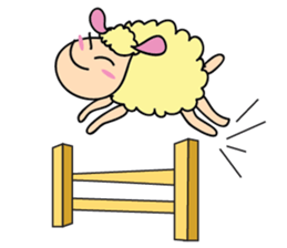 One of us: A Mischievous Golden Sheep sticker #12191716
