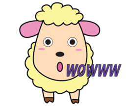 One of us: A Mischievous Golden Sheep sticker #12191718