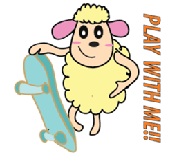 One of us: A Mischievous Golden Sheep sticker #12191719