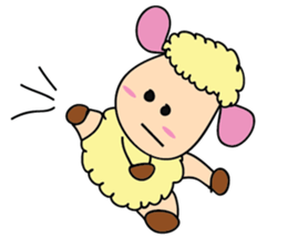 One of us: A Mischievous Golden Sheep sticker #12191720