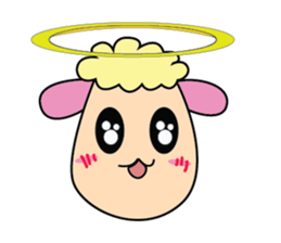 One of us: A Mischievous Golden Sheep sticker #12191721