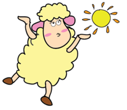 One of us: A Mischievous Golden Sheep sticker #12191723