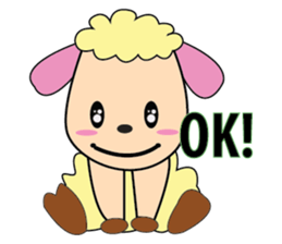 One of us: A Mischievous Golden Sheep sticker #12191724