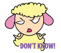 One of us: A Mischievous Golden Sheep sticker #12191725