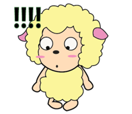 One of us: A Mischievous Golden Sheep sticker #12191726