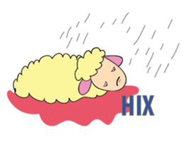 One of us: A Mischievous Golden Sheep sticker #12191727