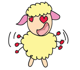 One of us: A Mischievous Golden Sheep sticker #12191729