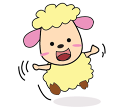 One of us: A Mischievous Golden Sheep sticker #12191730
