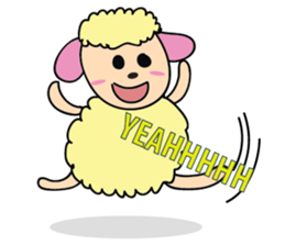 One of us: A Mischievous Golden Sheep sticker #12191731
