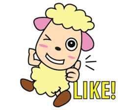 One of us: A Mischievous Golden Sheep sticker #12191732
