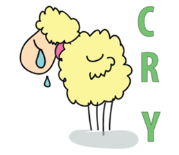 One of us: A Mischievous Golden Sheep sticker #12191733