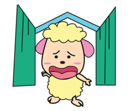 One of us: A Mischievous Golden Sheep sticker #12191734