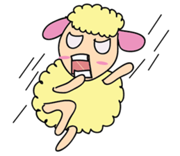 One of us: A Mischievous Golden Sheep sticker #12191736