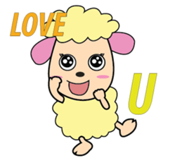 One of us: A Mischievous Golden Sheep sticker #12191740