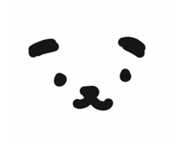 White bear of animation sticker sticker #12192347