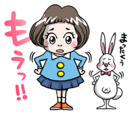 Rinko and Pinta of rabbit 3 sticker #12192663