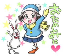 Rinko and Pinta of rabbit 3 sticker #12192666