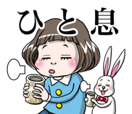 Rinko and Pinta of rabbit 3 sticker #12192667