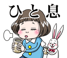 Rinko and Pinta of rabbit 3 sticker #12192667