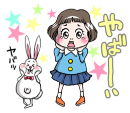 Rinko and Pinta of rabbit 3 sticker #12192669
