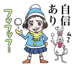 Rinko and Pinta of rabbit 3 sticker #12192670