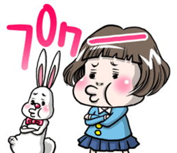 Rinko and Pinta of rabbit 3 sticker #12192678