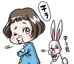 Rinko and Pinta of rabbit 3 sticker #12192680