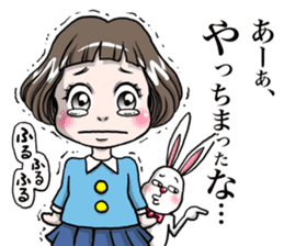 Rinko and Pinta of rabbit 3 sticker #12192682