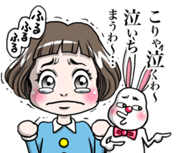 Rinko and Pinta of rabbit 3 sticker #12192683