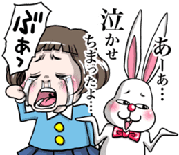 Rinko and Pinta of rabbit 3 sticker #12192684
