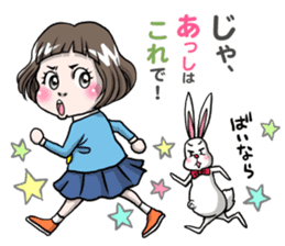 Rinko and Pinta of rabbit 3 sticker #12192685