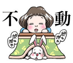 Rinko and Pinta of rabbit 3 sticker #12192688