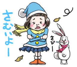 Rinko and Pinta of rabbit 3 sticker #12192695