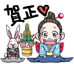 Rinko and Pinta of rabbit 3 sticker #12192698