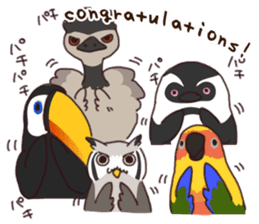 Kakegawa Kachouen birds feelings sticker #12193494