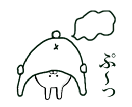 Move Spitting rabbit sticker #12193716